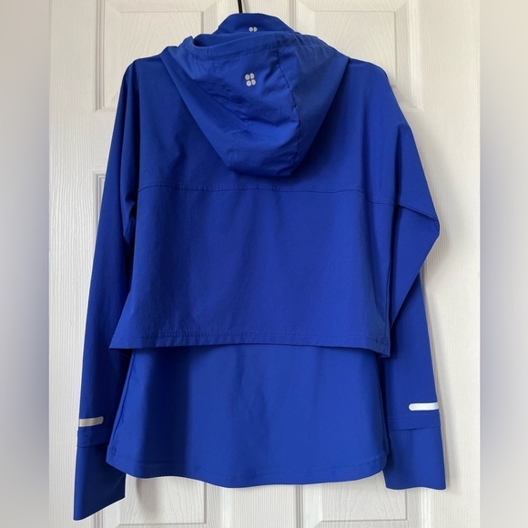 SWEATY BETTY Fast Track Running Jacket royal blue hoodie size S - Picture 6 of 11
